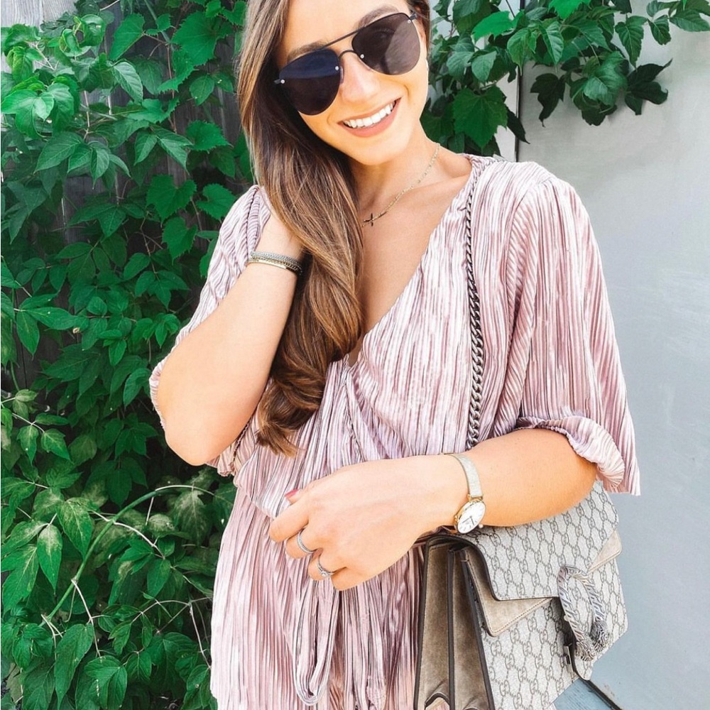 Honey Bell Pink Romper